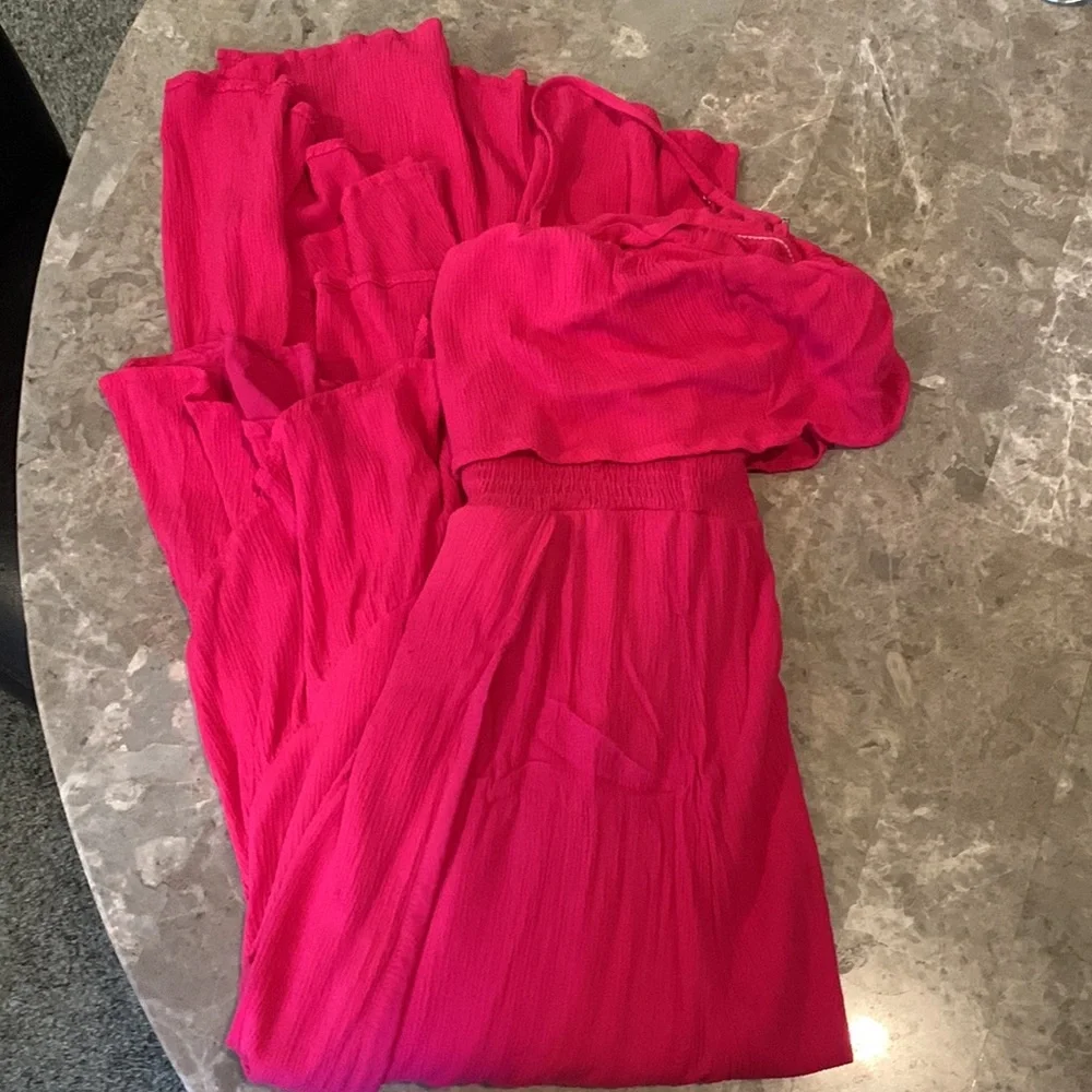 Lulus Sincerely Yours Magenta Ruffled Midi Dress - Picture 7 of 9